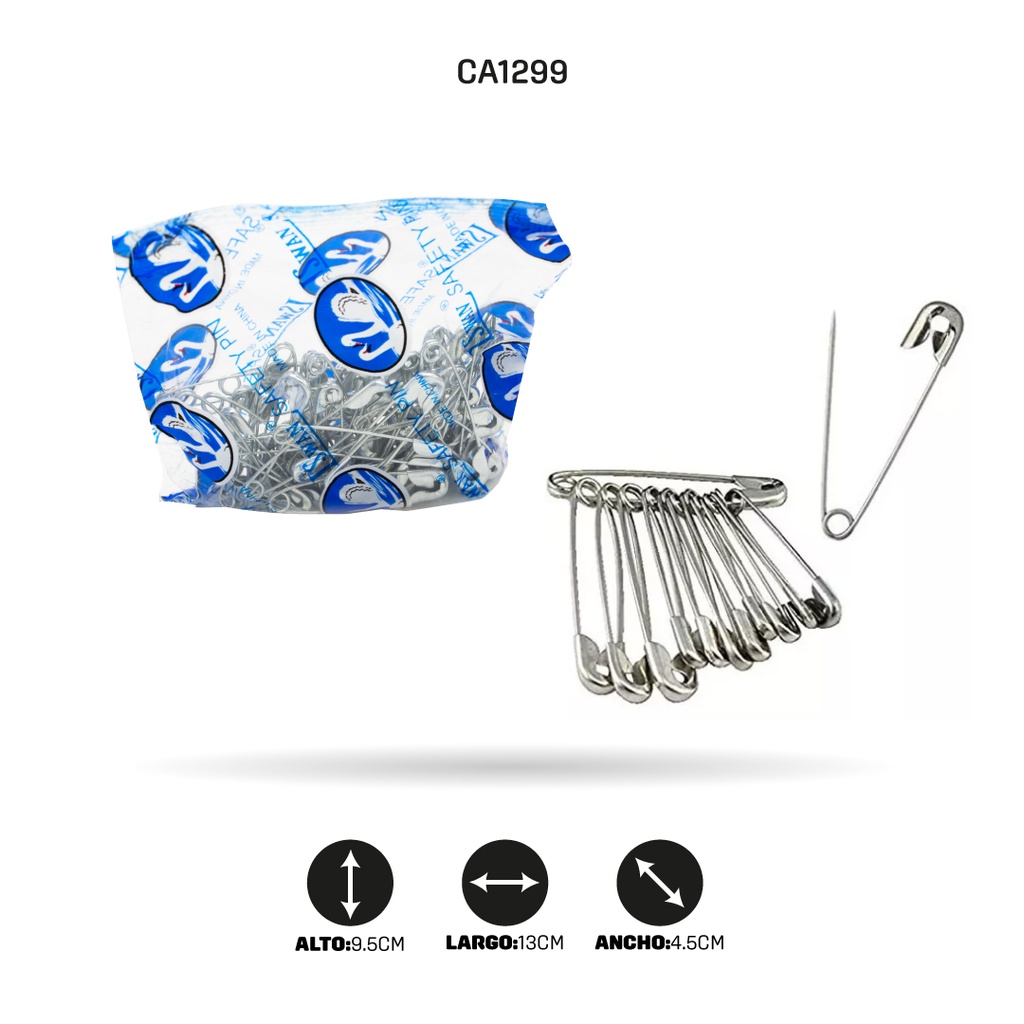 GANCHO PAÑAL SURTIDO 1 2 3 72 [PAC70471-1299]