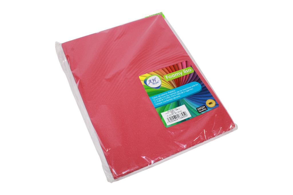 FOAMY CARTA AH ROYAL ROJO OSCURO  X 10 UNDS [AH10101715-HN101]