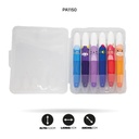 CRAYON JUMBO TIPÓ LABIAL X6  LAVABLE CAJA PLASTICA  [PAC4059]