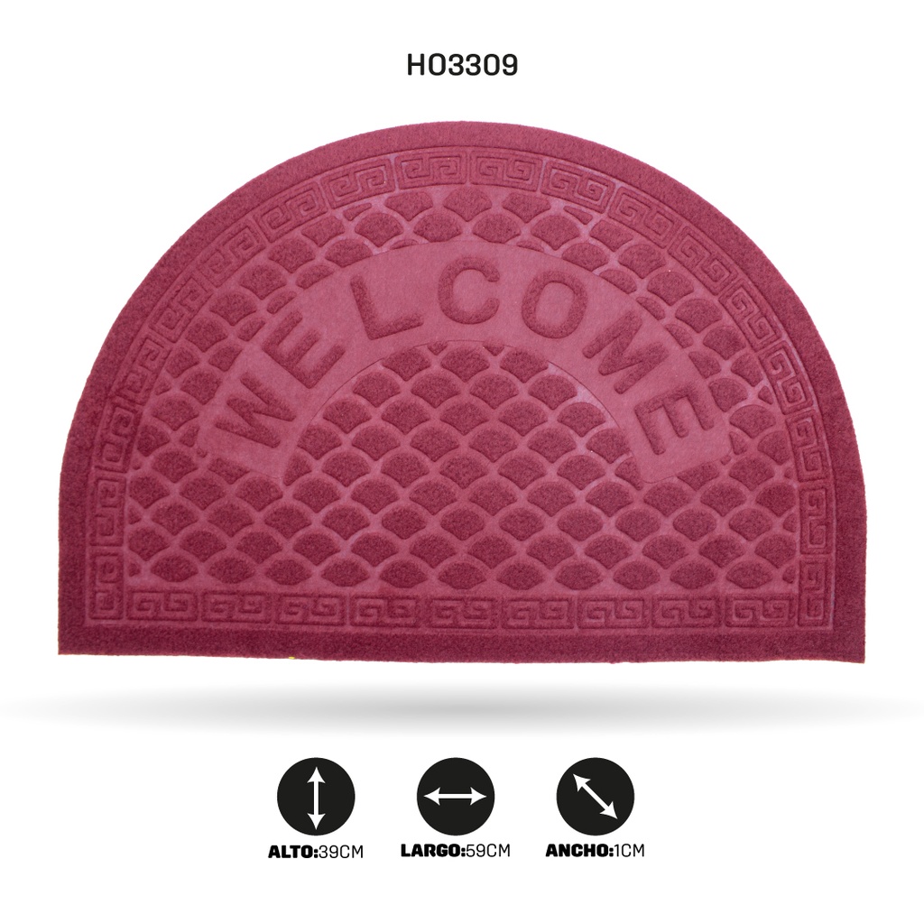 TAPETE DE BIENVENIDO MEDIA LUNA [PAC50010-3309]