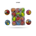 PELOTA ANTIESTRES 2.5IN MOTIVO CARA FELIZ Y EMOJIS X12 [PAC50002-1826]