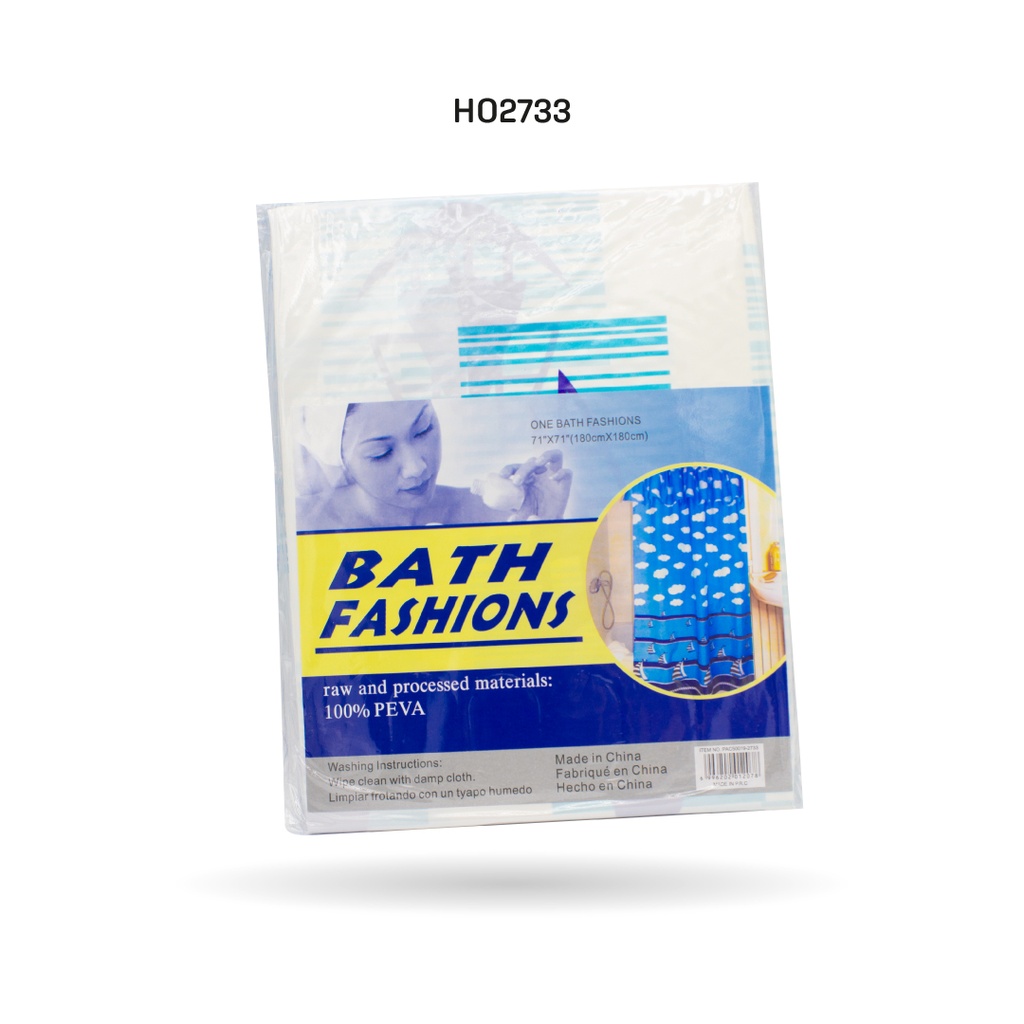 CORTINA DE BAÑO ESTAMPADA [PAC50019-2733-PAC50020-2733]