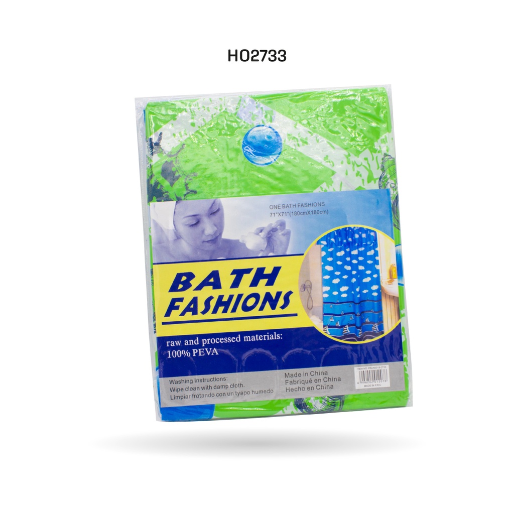 CORTINA DE BAÑO ESTAMPADA [PAC50019-2733-PAC50020-2733]