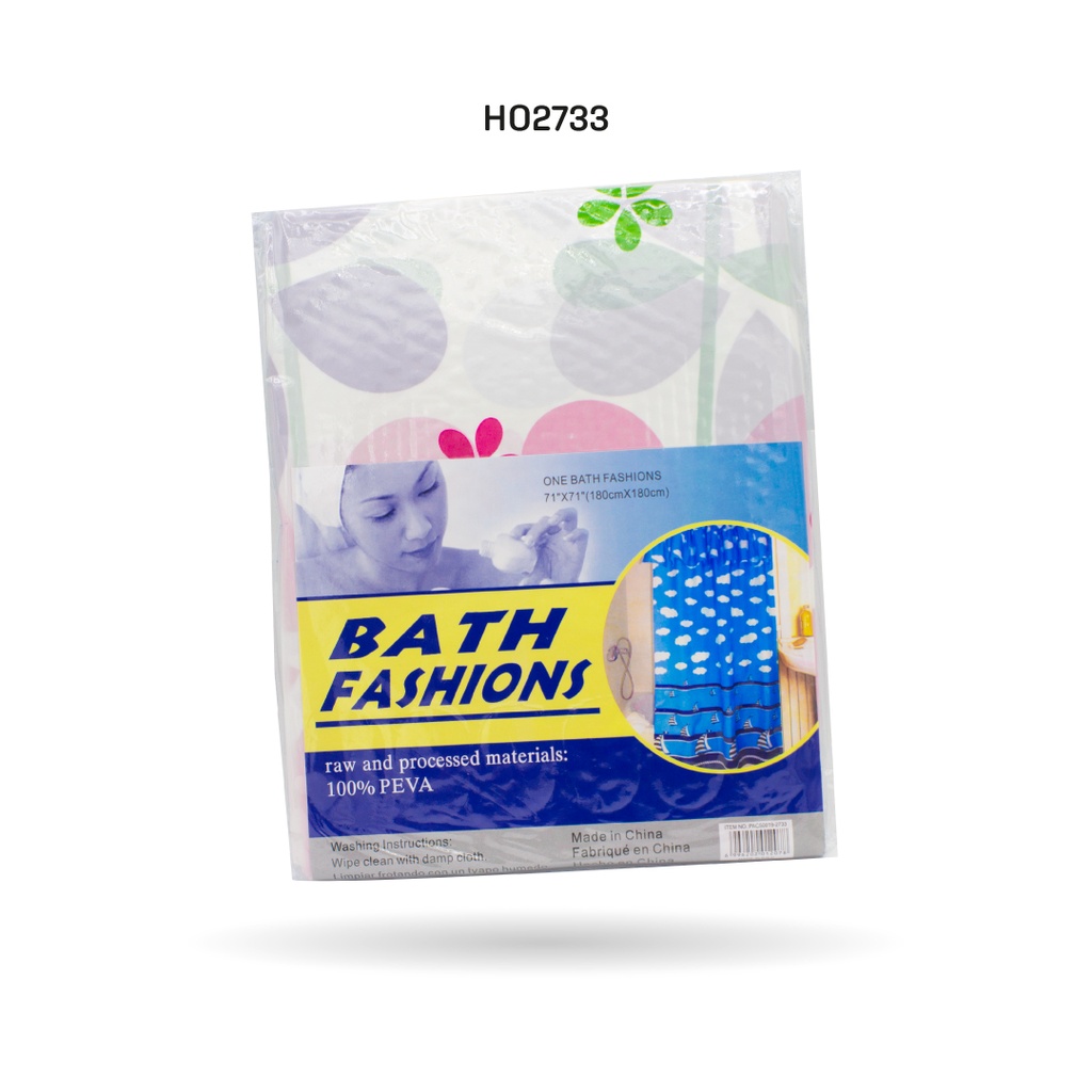 CORTINA DE BAÑO ESTAMPADA [PAC50019-2733-PAC50020-2733]