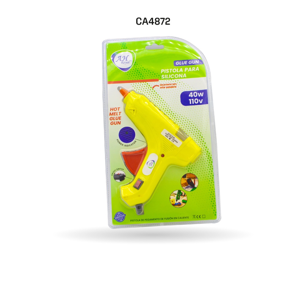 PISTOLA DE SILICONA AH ROYAL GRANDE CON SWICH (PAC20394872) [PAC2039-4872]