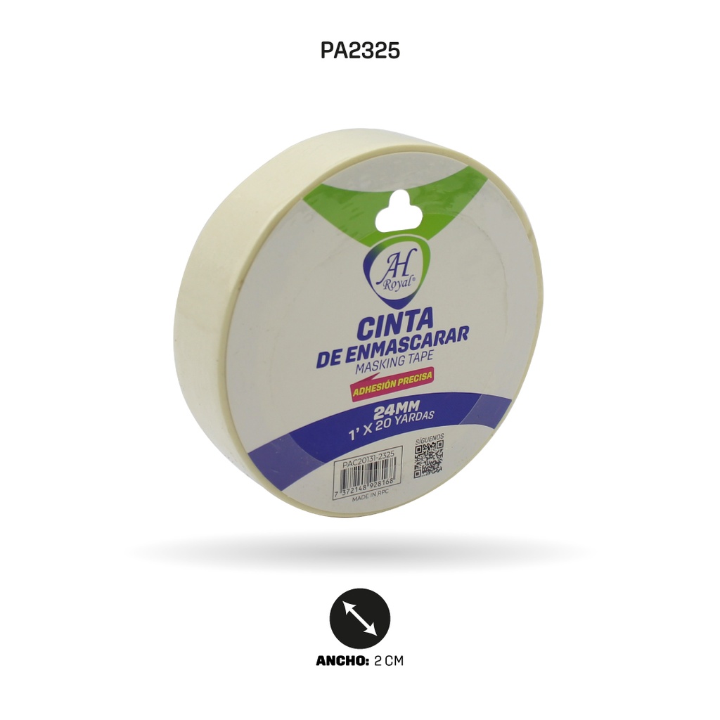 CINTA AHROYAL ENMASCARAR 24mm 1" 20 yd [PAC20131-2325]