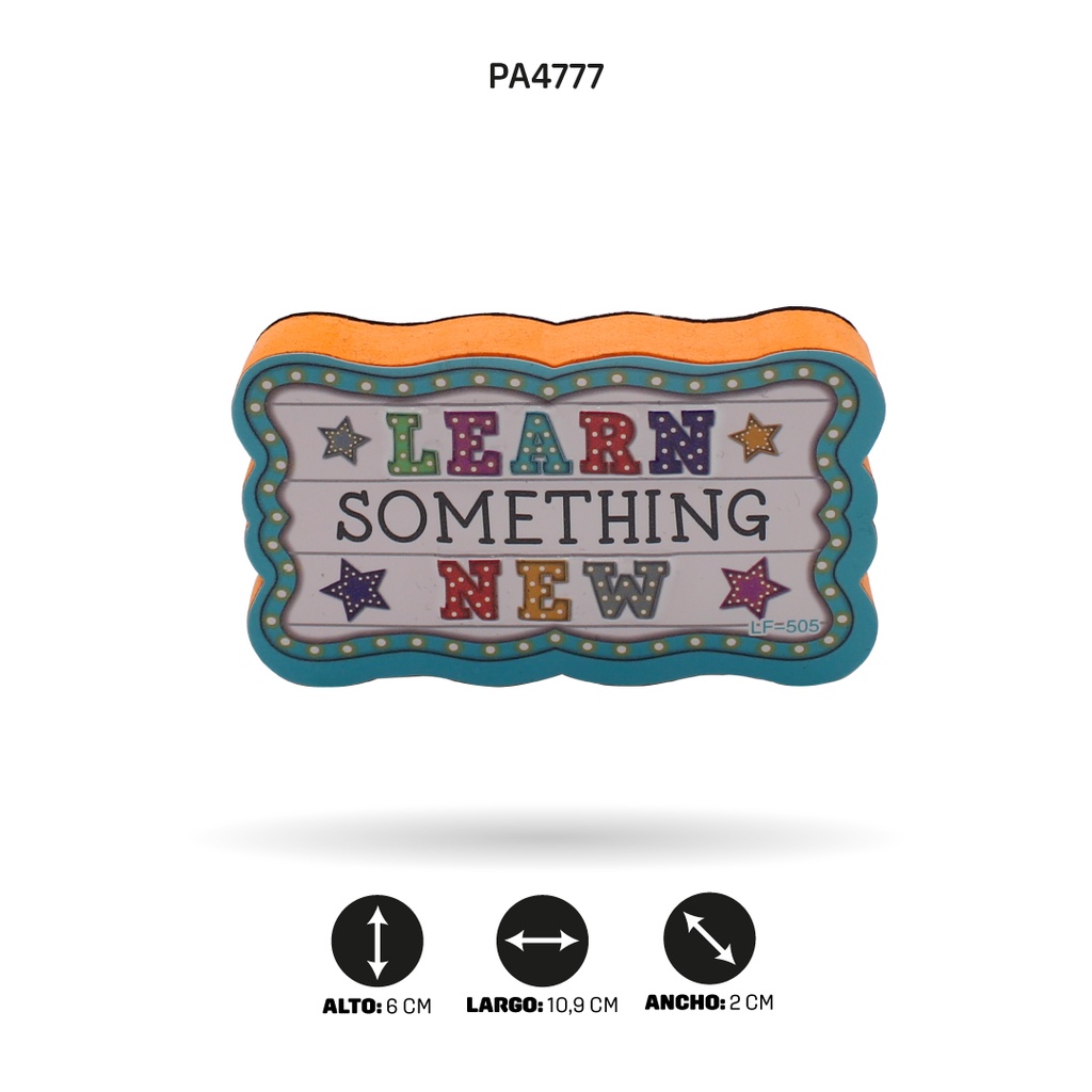 BORRADOR TABLERO MAGNETICO LEARN SOMETHING NEW [PAC4344]