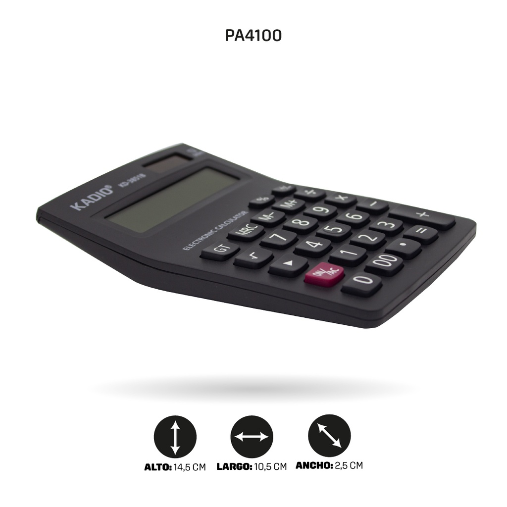 CALCULADORA KADIO KD3851B  SOLAR  12 DIGITOS  [PAC70013-4100]