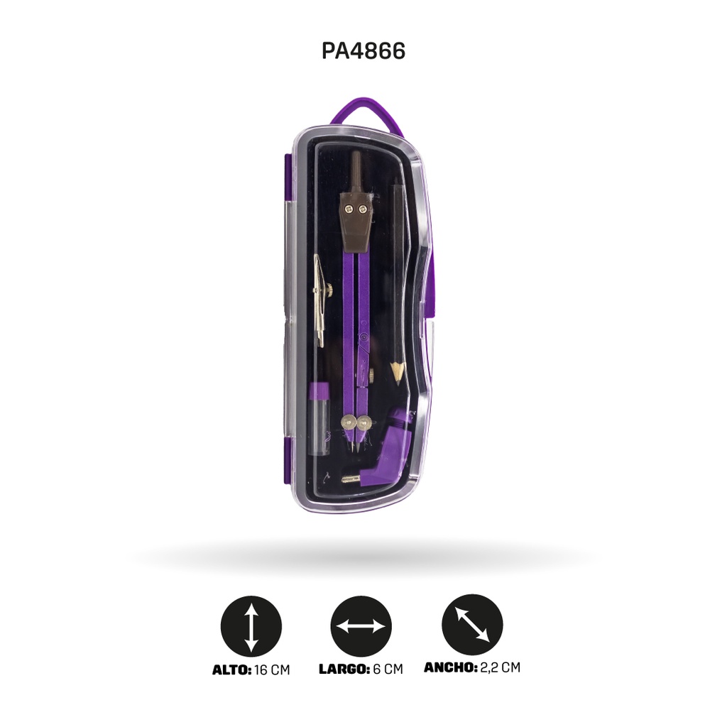 COMPAS MEDIANO EN CAJA PLASTICA  [PAC2191]