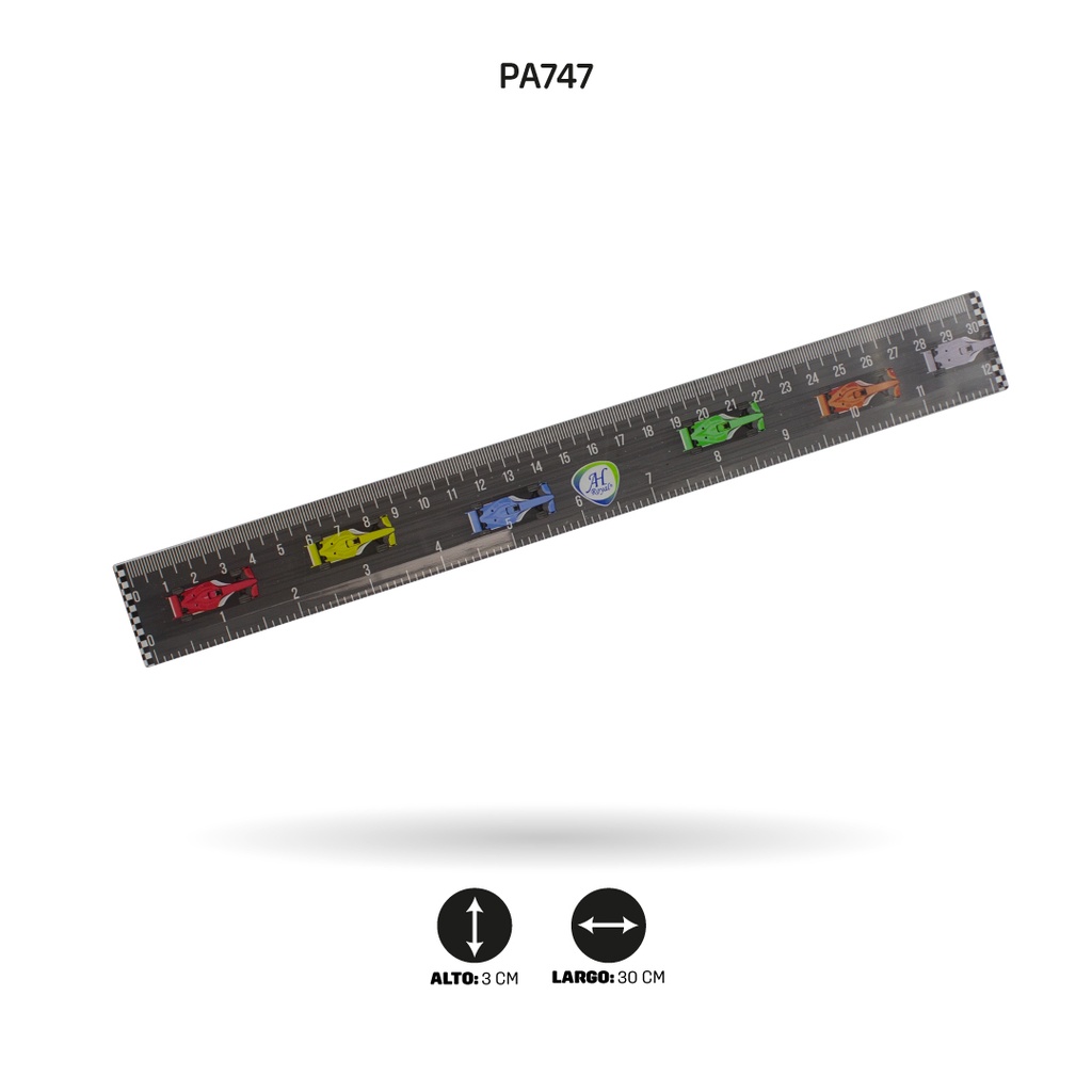 REGLA ESTAMPADA 30CM FINA[PAC3269]