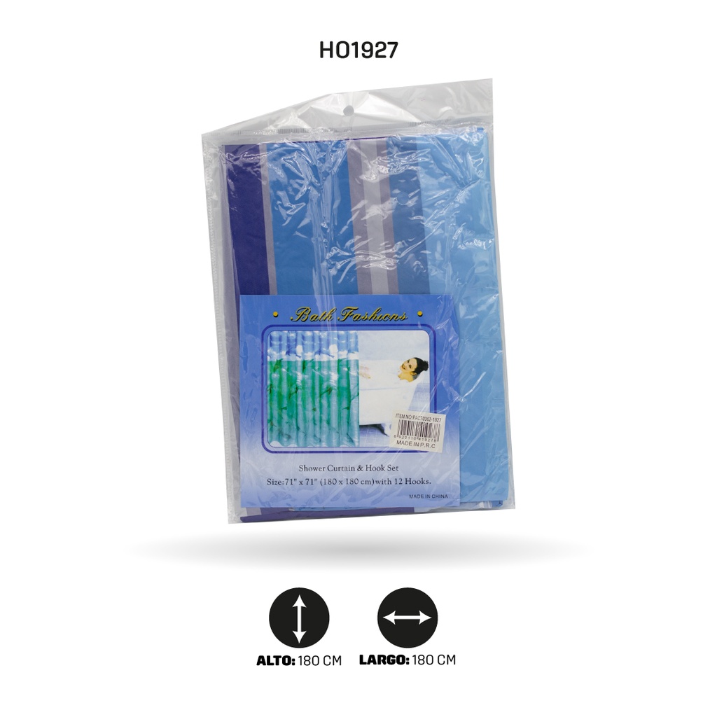 CORTINA DE BAÑO EN BOLSA X100 [PAC70362-1927]