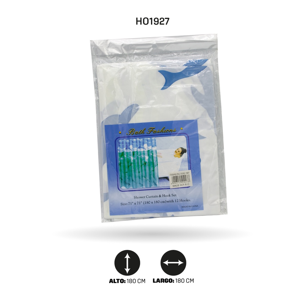 CORTINA DE BAÑO EN BOLSA X100 [PAC70362-1927]