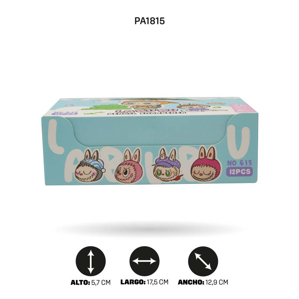 SACAPUNTAS BARRIL DOBLE ESTAMPADO X12 UND 615 [PAC4861]