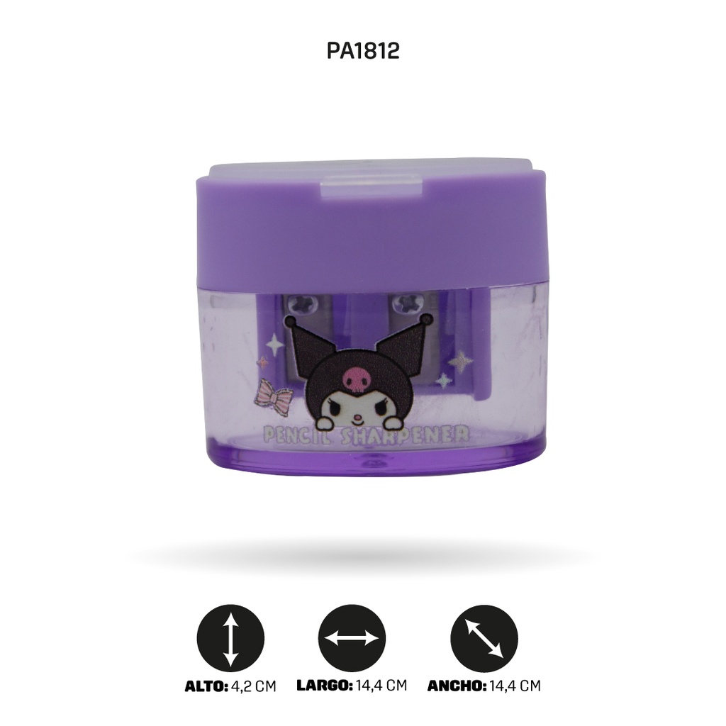 SACAPUNTAS PASTEL DOBLE X12 UND 602 [PAC4858]