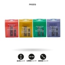 SACAPUNTAS DOBLE PASTEL CUADRADO BOX 24undDMS-183 [PAC4865]