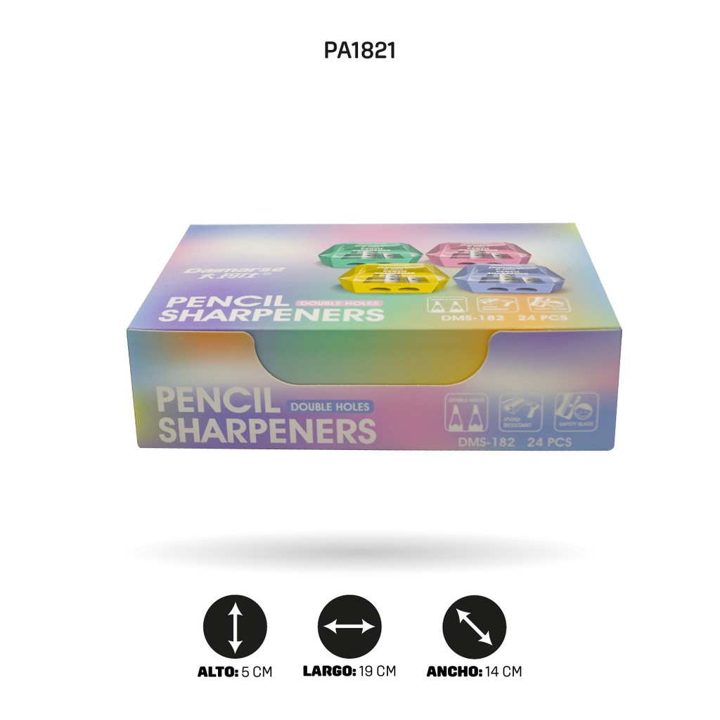 SACAPUNTA DOBLE CUADRADO X24 UNDDMS-182 [PAC4867]