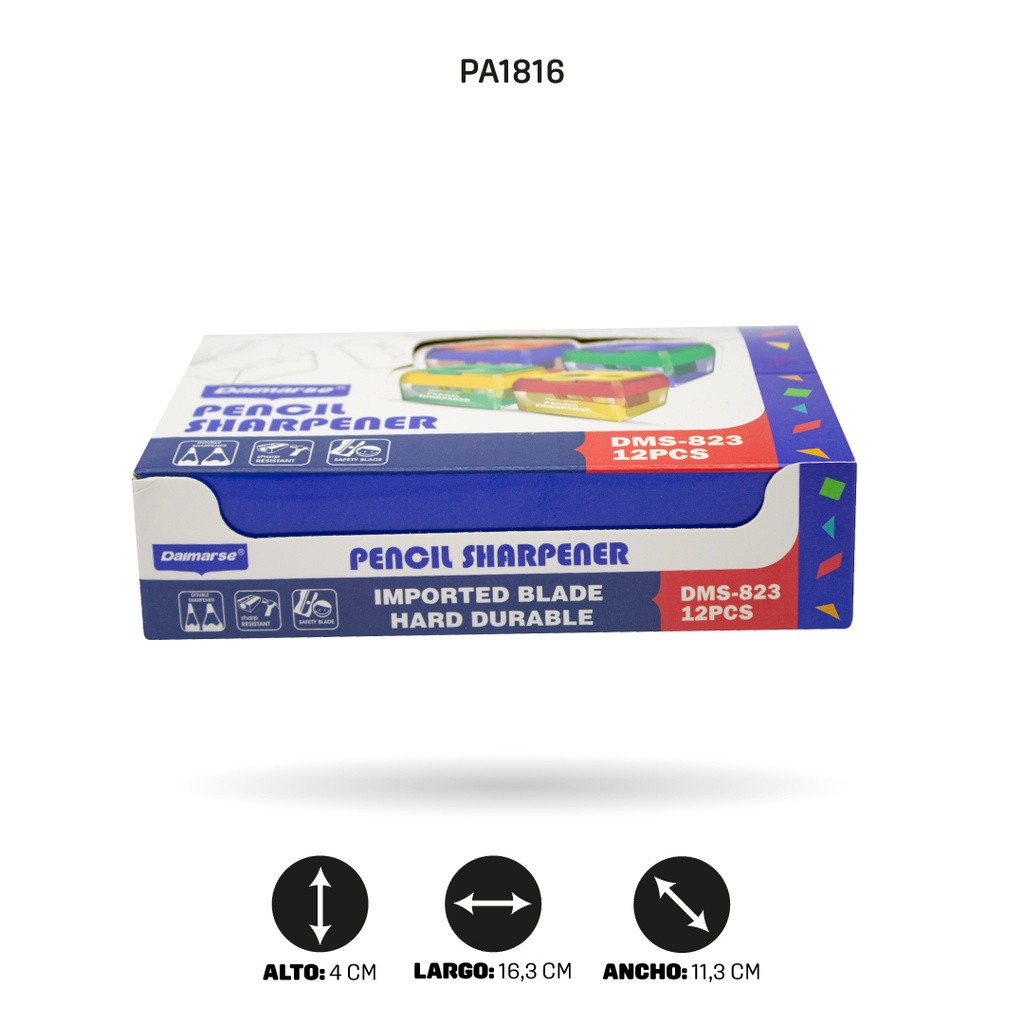 SACAPUNTAS DOBLE BOX 12UND DMS-823 [PAC4862]