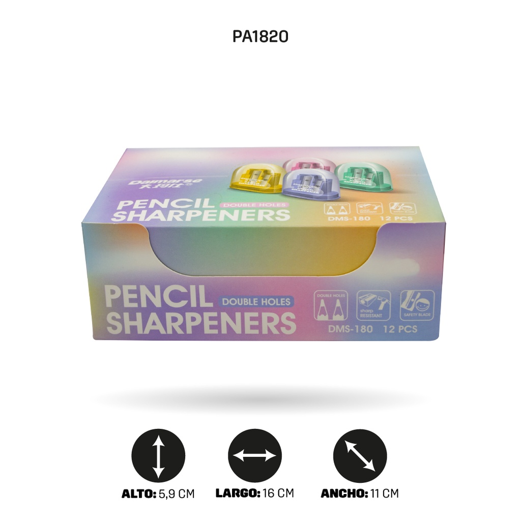 SACAPUNTAS DOBLE DMS-180 [PAC4866]