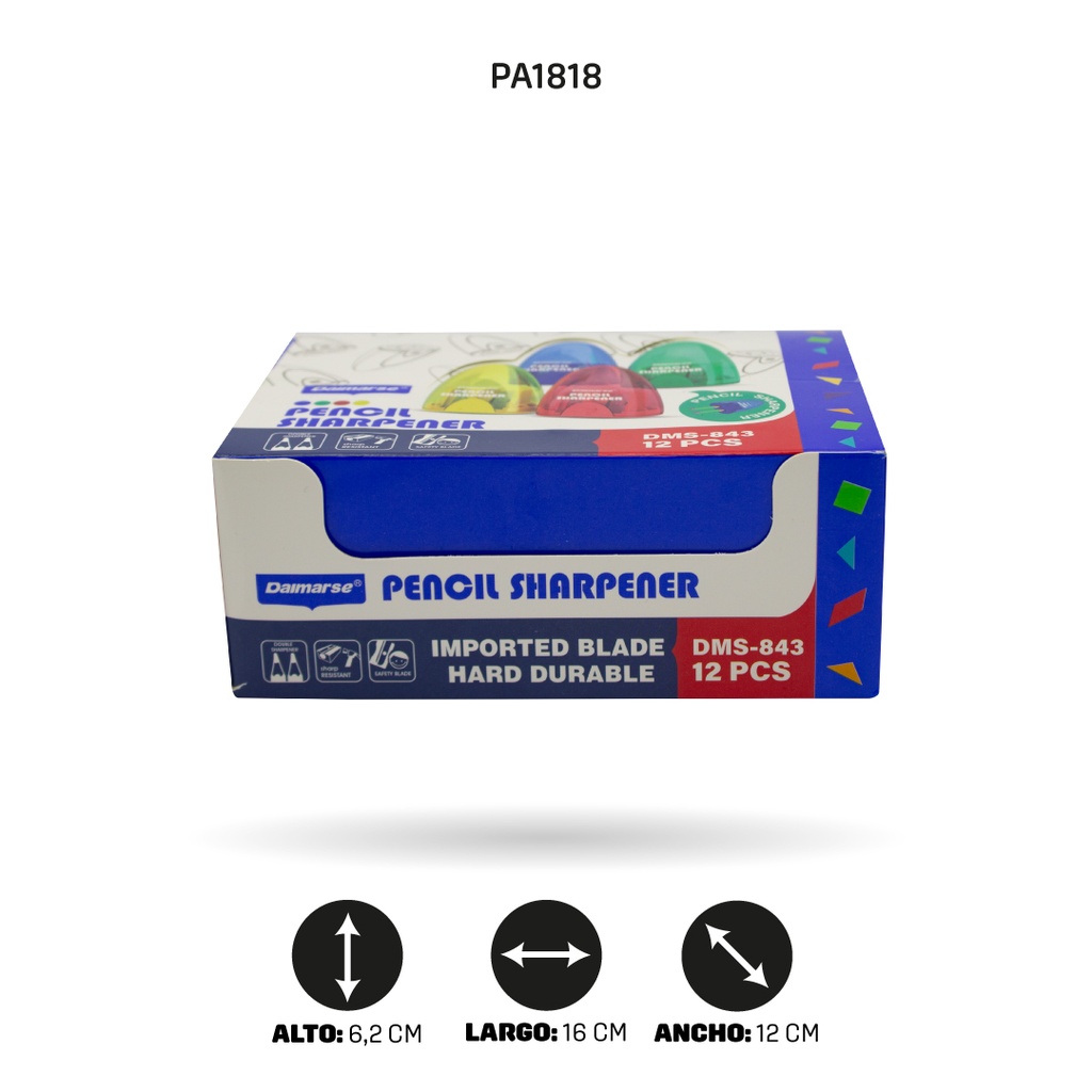 SACAPUNTAS DOBLE X12 UND DMS-843 [PAC4864]
