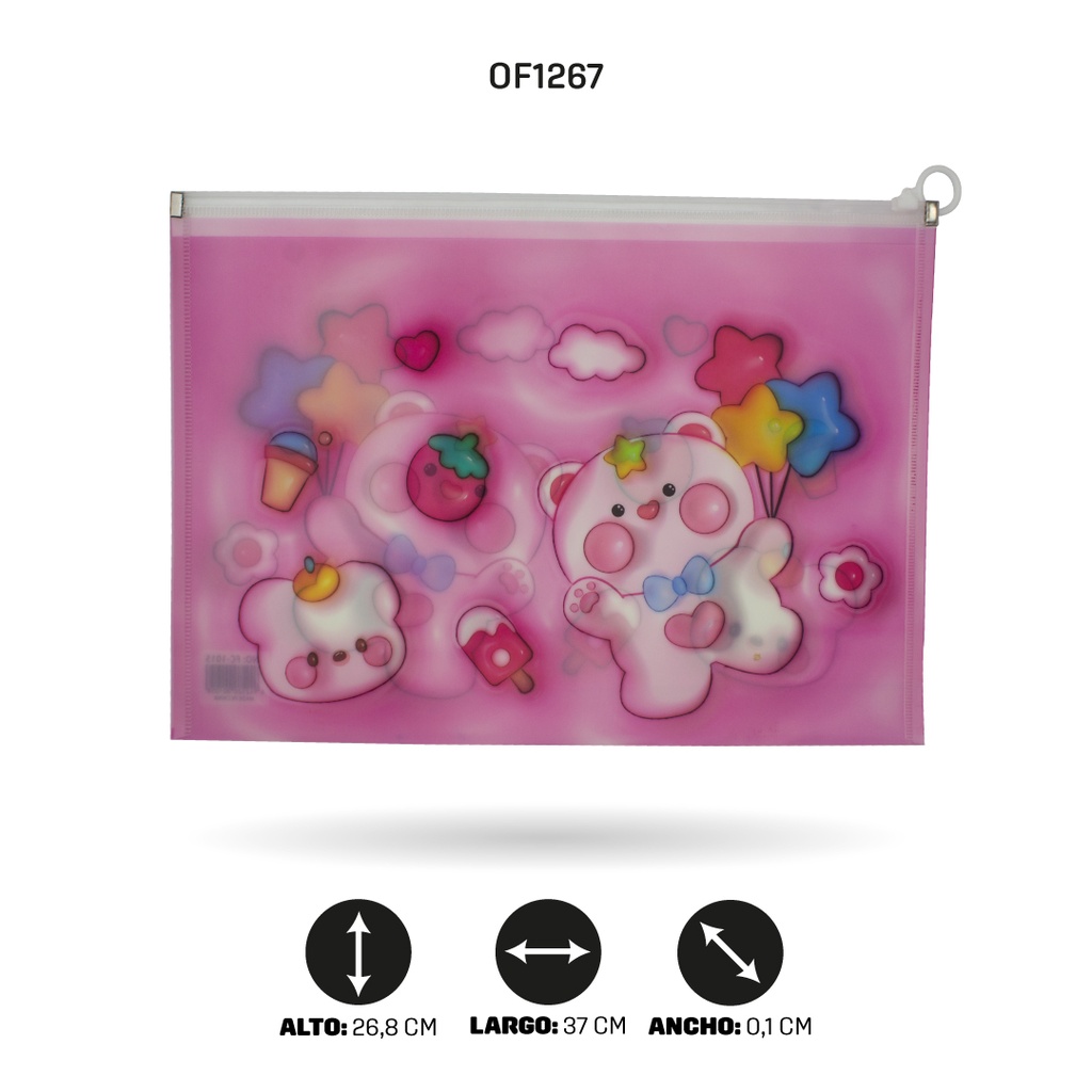 CARPETA CIERRE HERMETICO OFICIO 7 MOTIVOS FC-1015 [PAC4515]