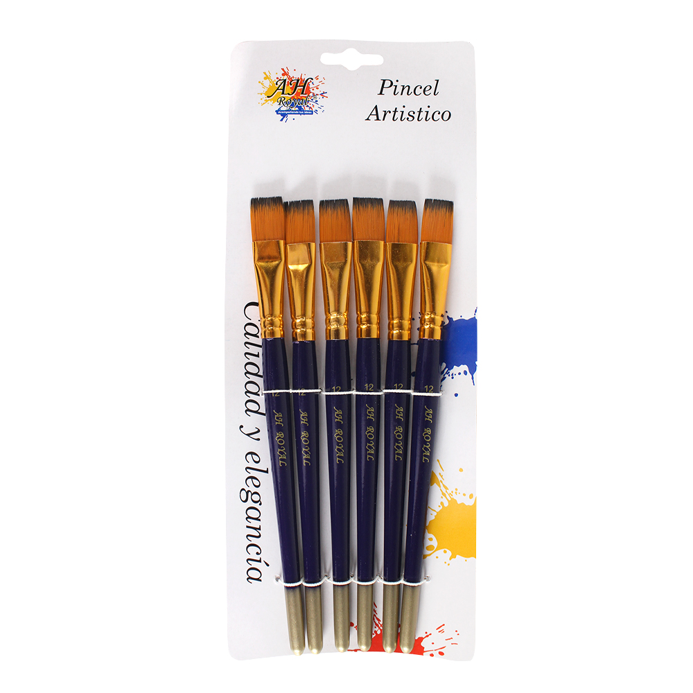PINCEL AH ROYAL PLANO No 12 X6 [PAC20042-325]