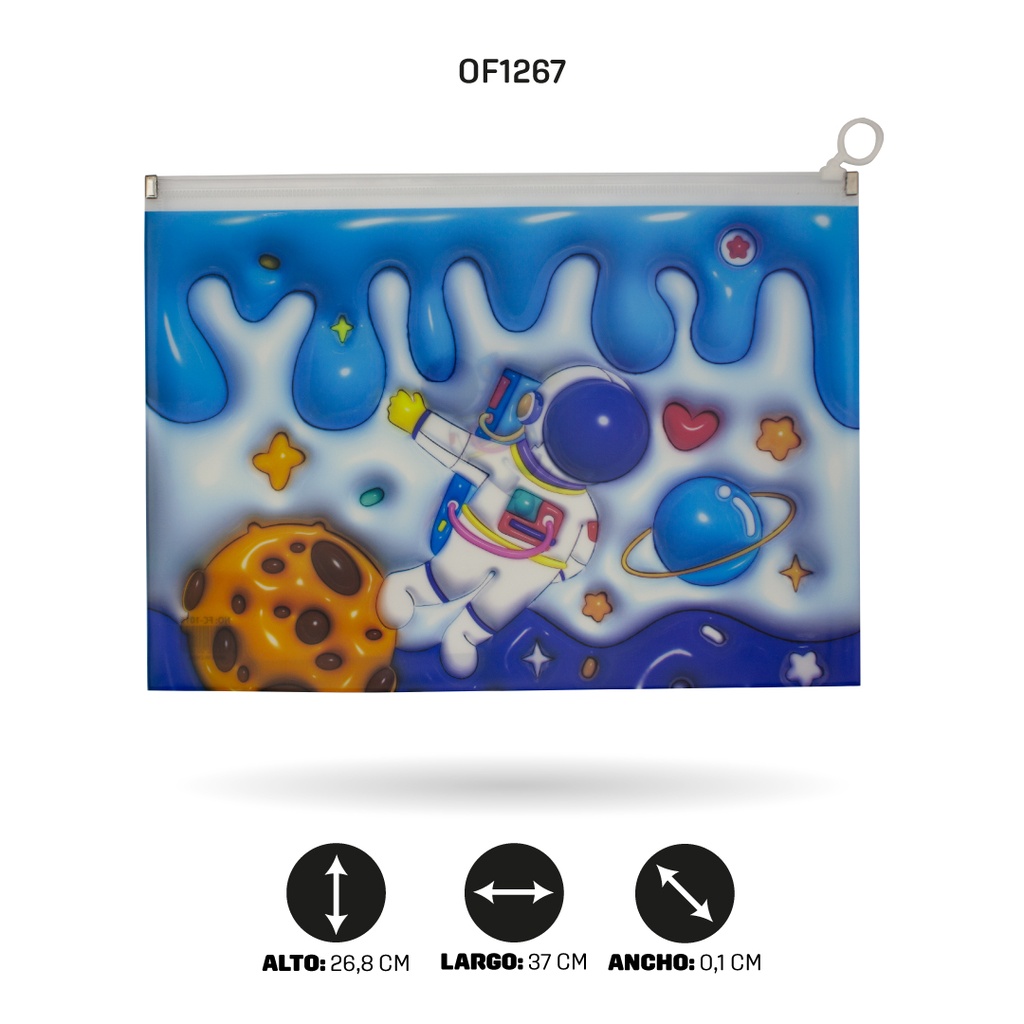 CARPETA CIERRE HERMETICO OFICIO 7 MOTIVOS FC-1015 [PAC4515]