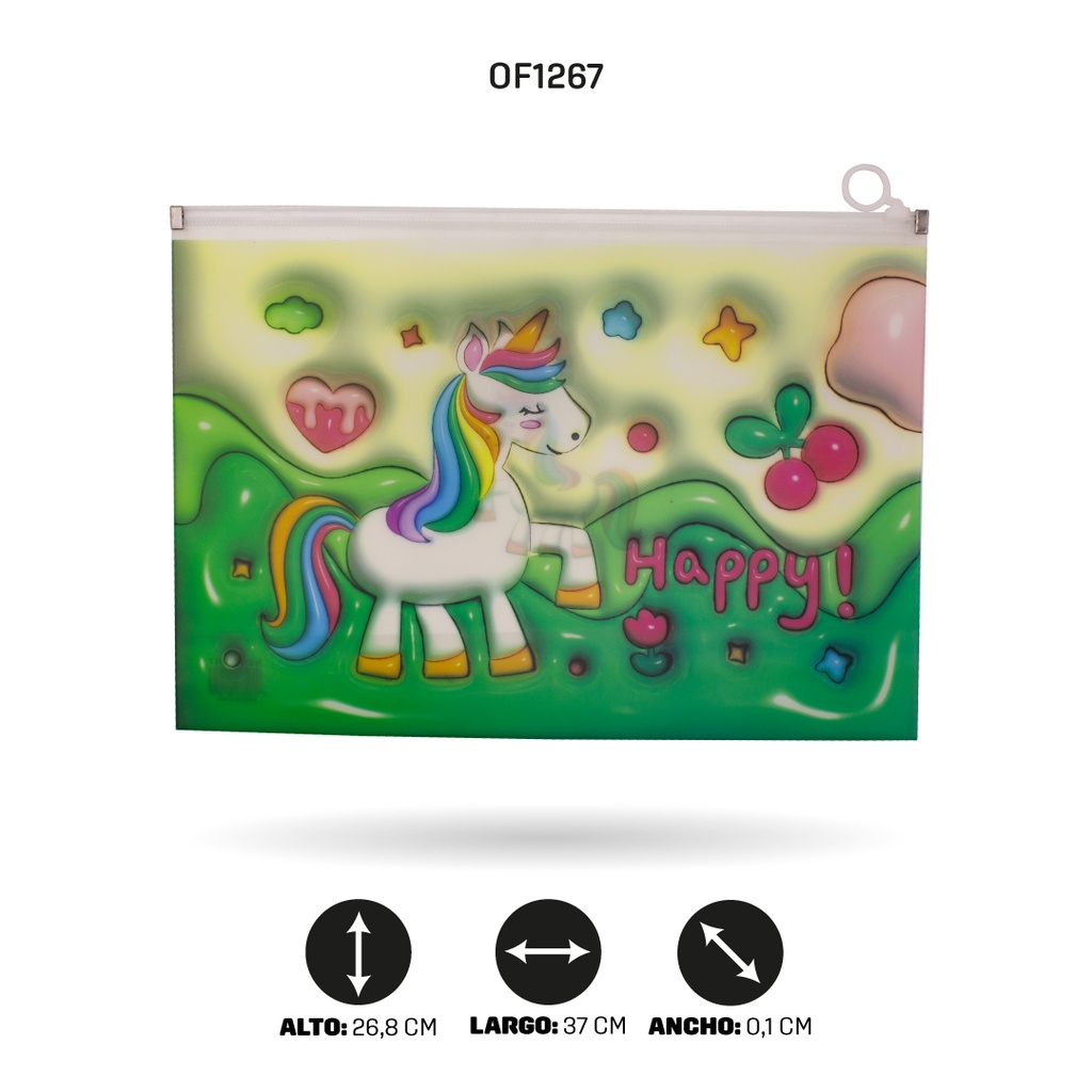 CARPETA CIERRE HERMETICO OFICIO 7 MOTIVOS FC-1015 [PAC4515]