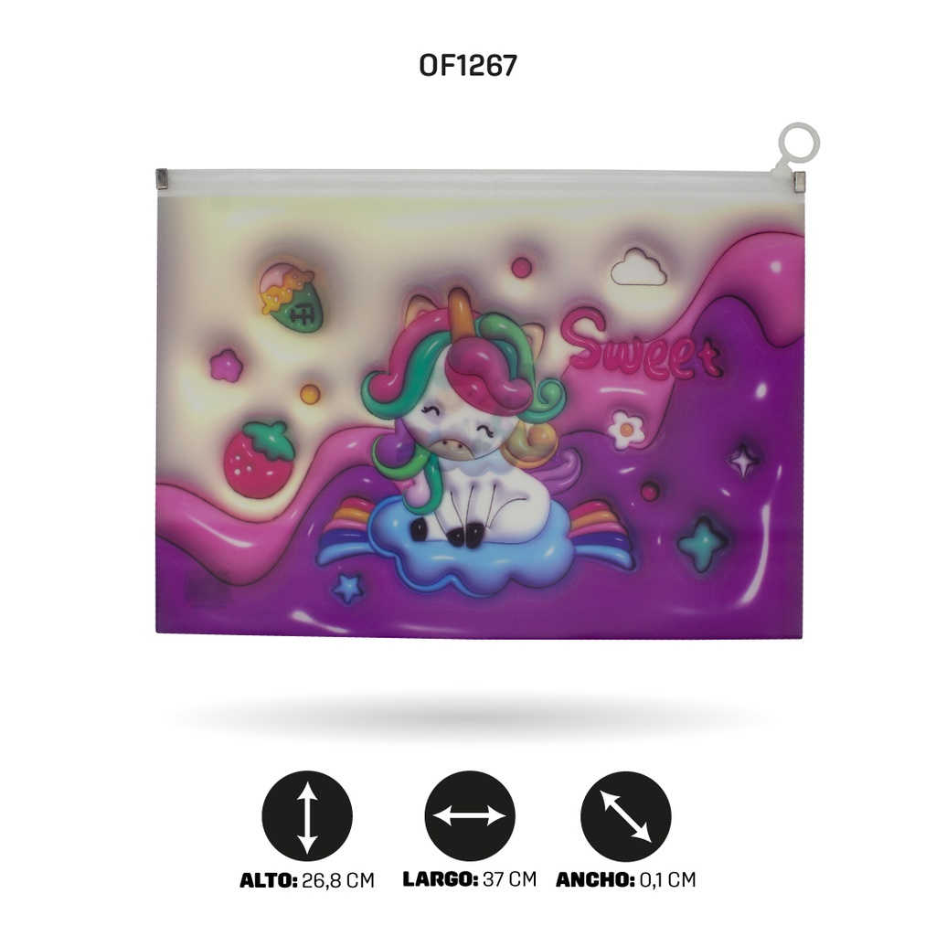 CARPETA CIERRE HERMETICO OFICIO 7 MOTIVOS FC-1015 [PAC4515]