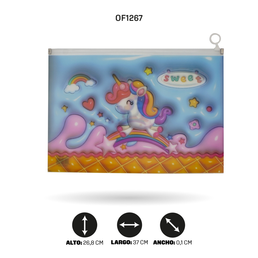 CARPETA CIERRE HERMETICO OFICIO 7 MOTIVOS FC-1015 [PAC4515]