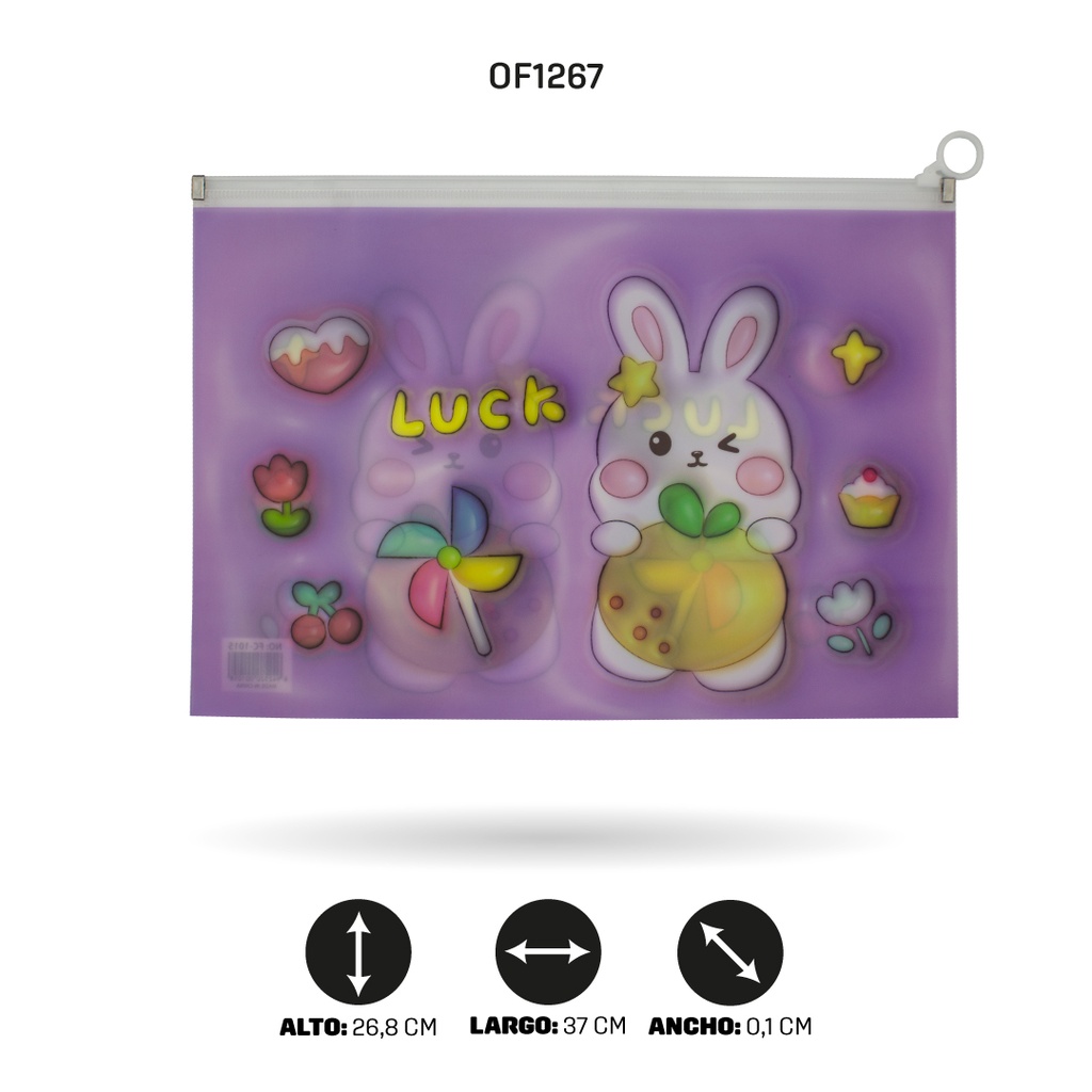 CARPETA CIERRE HERMETICO OFICIO 7 MOTIVOS FC-1015 [PAC4515]