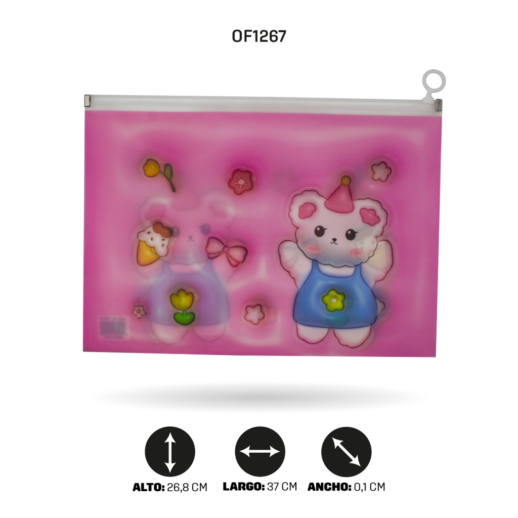 CARPETA CIERRE HERMETICO OFICIO 7 MOTIVOS FC-1015 [PAC4515]