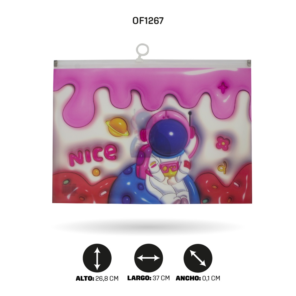 CARPETA CIERRE HERMETICO OFICIO 7 MOTIVOS FC-1015 [PAC4515]