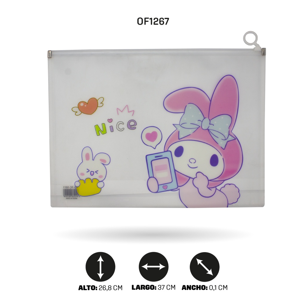 CARPETA CIERRE HERMETICO OFICIO 7 MOTIVOS FC-1015 [PAC4515]