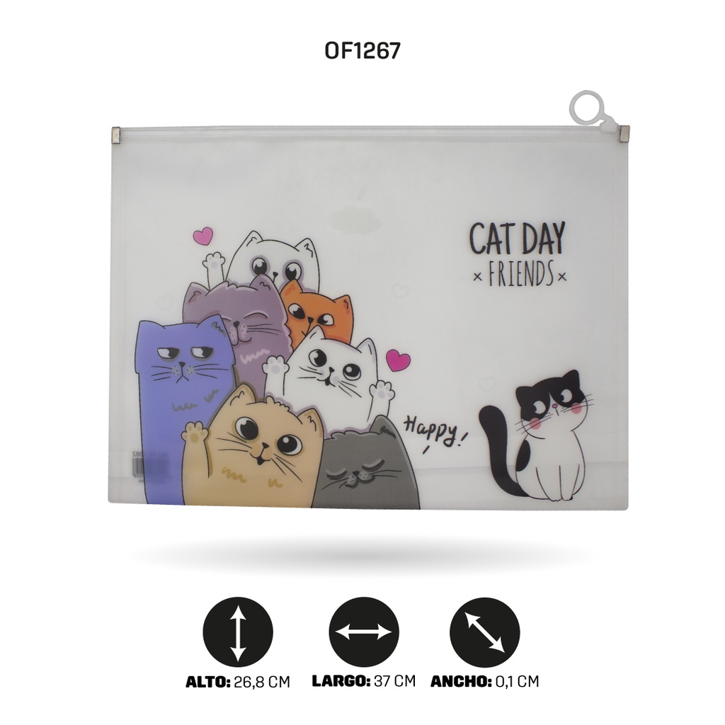 CARPETA CIERRE HERMETICO OFICIO 7 MOTIVOS FC-1015 [PAC4515]