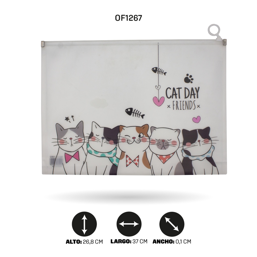 CARPETA CIERRE HERMETICO OFICIO 7 MOTIVOS FC-1015 [PAC4515]