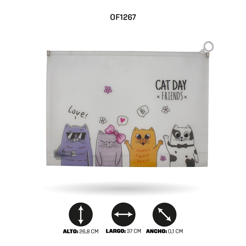 CARPETA CIERRE HERMETICO OFICIO 7 MOTIVOS FC-1015 [PAC4515]