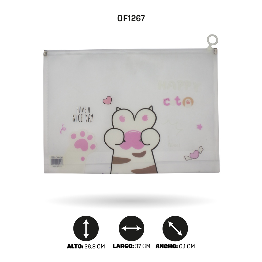 CARPETA CIERRE HERMETICO OFICIO 7 MOTIVOS FC-1015 [PAC4515]