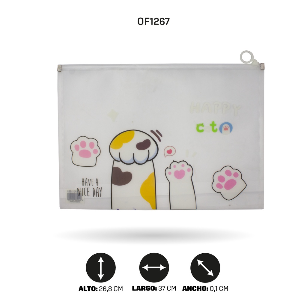 CARPETA CIERRE HERMETICO OFICIO 7 MOTIVOS FC-1015 [PAC4515]