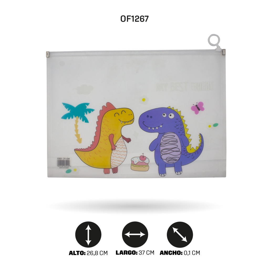 CARPETA CIERRE HERMETICO OFICIO 7 MOTIVOS FC-1015 [PAC4515]