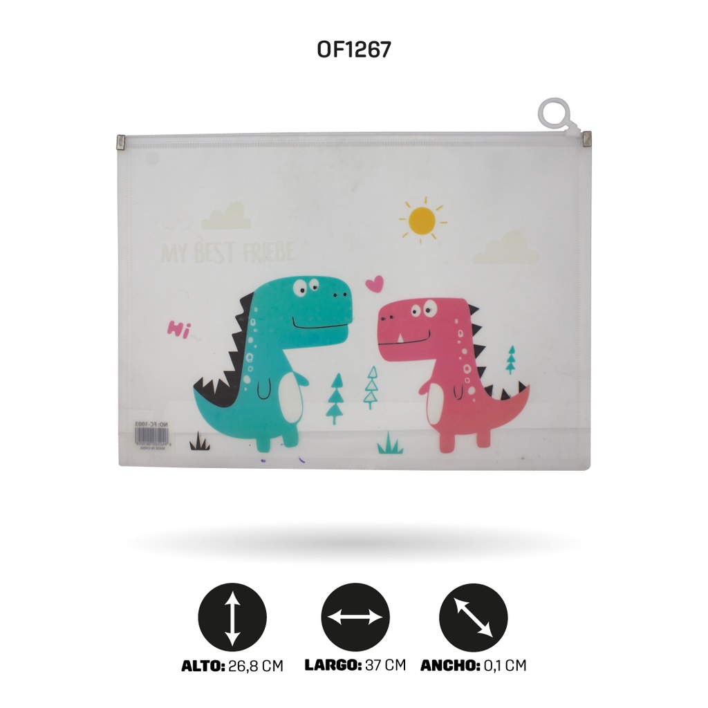 CARPETA CIERRE HERMETICO OFICIO 7 MOTIVOS FC-1015 [PAC4515]