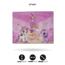 CARPETA BOTON A4 ESTAMPADA  4 MOTIVOS DISPLAY X 12 [PAC4522]