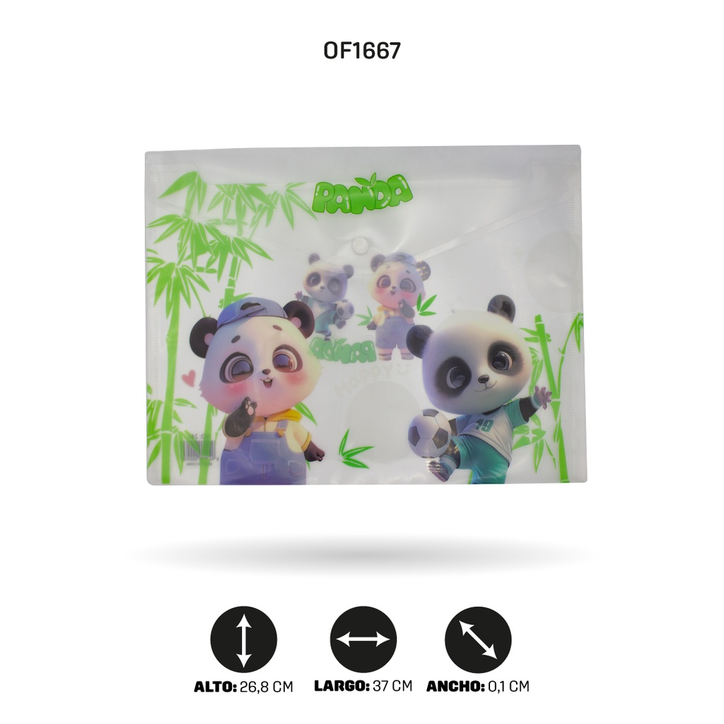 CARPETA BOTON A4 ESTAMPADA  4 MOTIVOS DISPLAY X 12 [PAC4522]