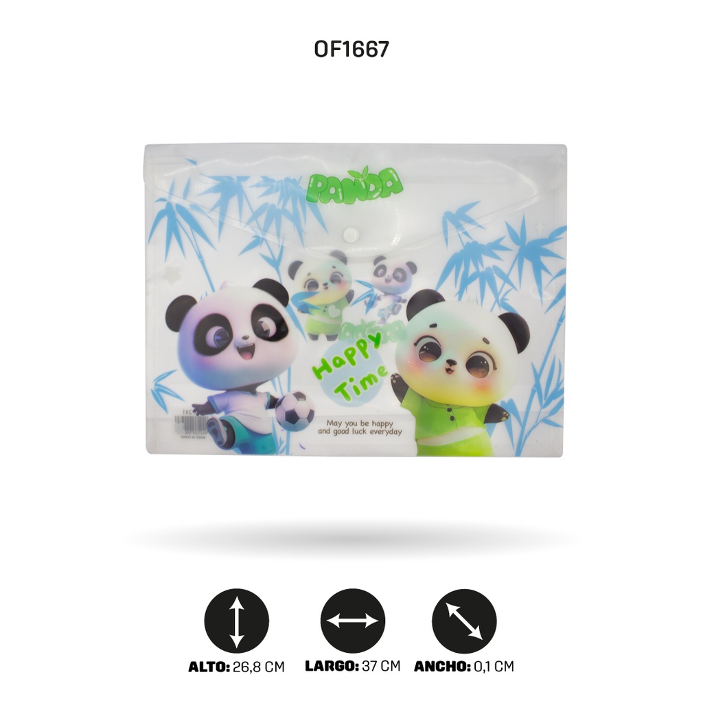 CARPETA BOTON A4 ESTAMPADA  4 MOTIVOS DISPLAY X 12 [PAC4522]