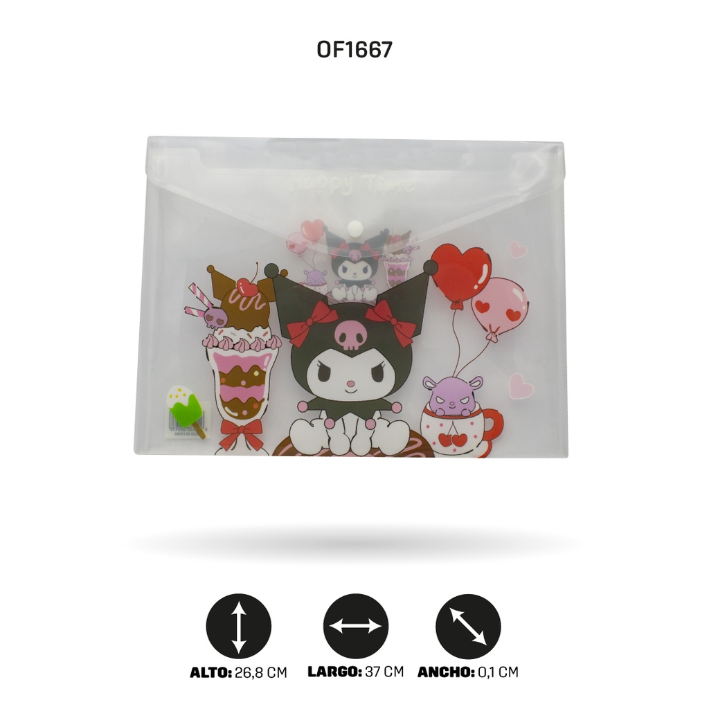 CARPETA BOTON A4 ESTAMPADA  4 MOTIVOS DISPLAY X 12 [PAC4522]