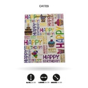 BOLSA REGALO 3D HAPPY BIRTHDAY 26x32x10cm 210grs YM-1728-M [PAC5159]