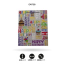 BOLSA REGALO 3D HAPPY BIRTHDAY 26x32x10cm 210grs YM-1728-M [PAC5159]