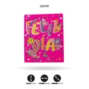 BOLSA REGALO 3D FELIZ DIA 26x32x10cm 210grsYM-1828-M [PAC5154]