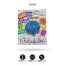 BOLSA REGALO 3D FELIZ CUMPLEAÑOS SORPRESA 26x32x10cm 210grs YM-2017-M [PAC5153]