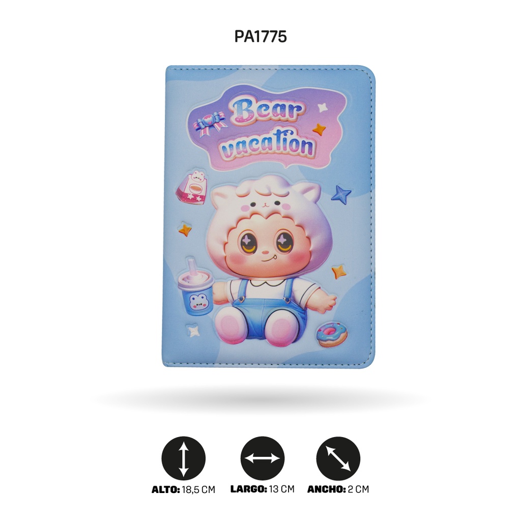 AGENDA DE OSOS Y GATITOS DE 132 HOJAS 32K1022-14 2 MOTIVOS [PAC4759]