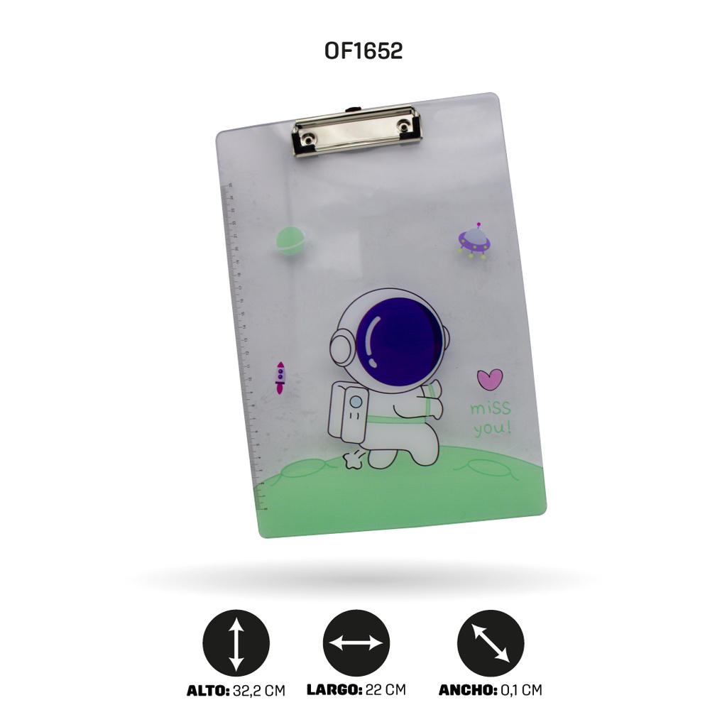 TABLA EN ACRILICO ESTAMPADA PONY-ASTRONAUTA 500-127/29